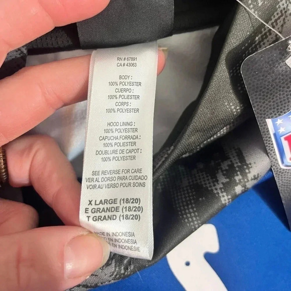 NFL Team Apparel Youth Indianapolis Colts All Out Blitz Team Color Hoodie SizeXL - Picture 6 of 8